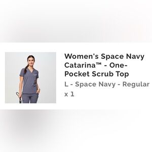 FIGS Catarina Top (Space Navy)